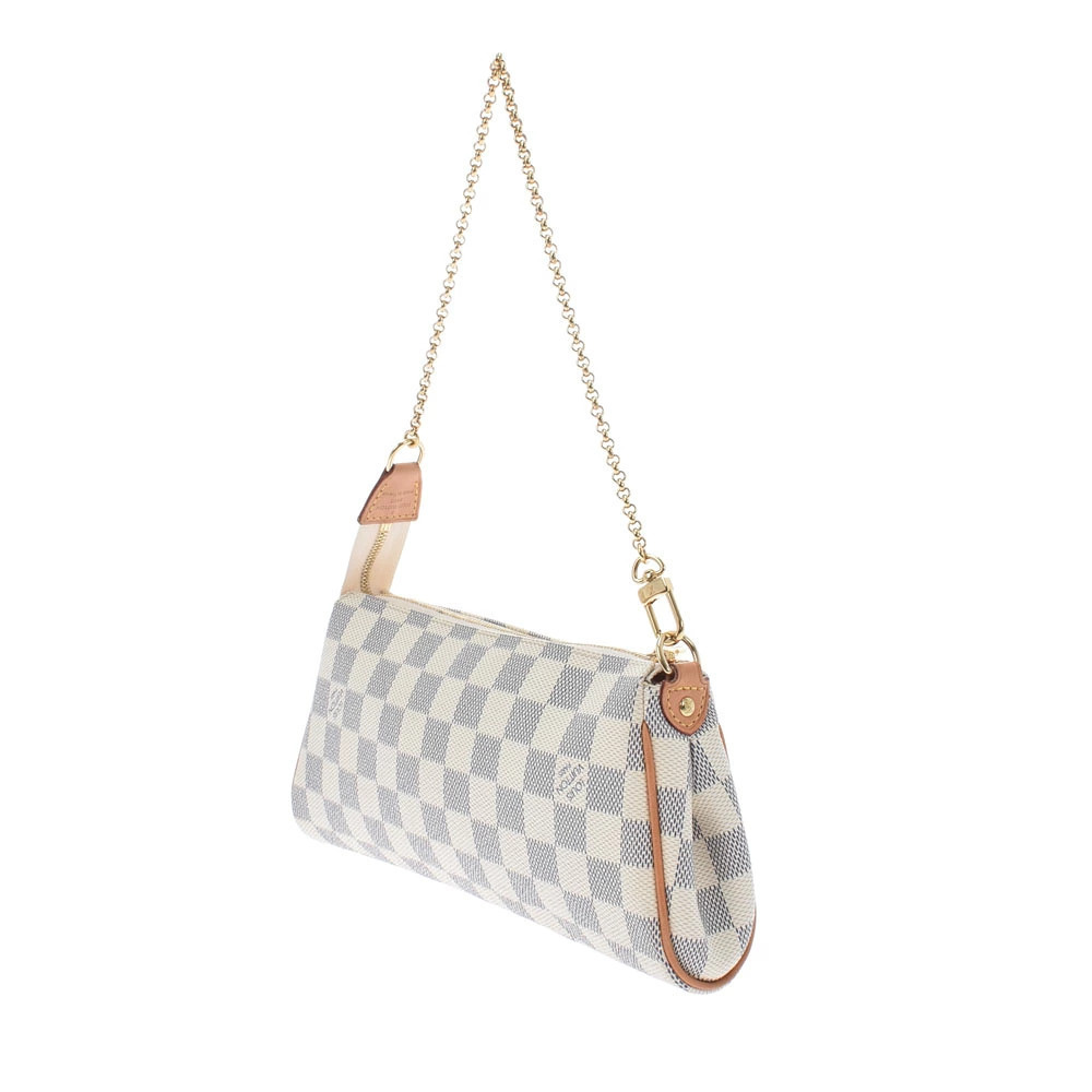 Louis Vuitton Bag Damier Eva White Azur White Shoulder Canvas White